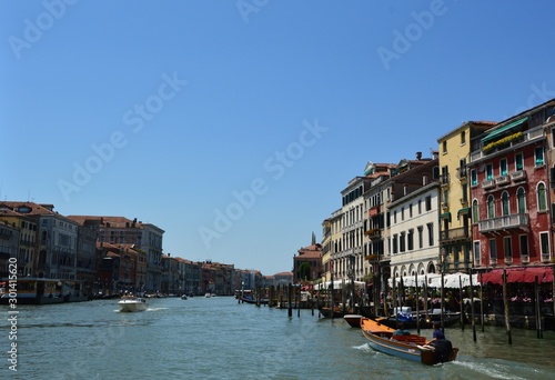Venice (Italy). June 2019. Grand Canal. One of the main water transport corridors in the city. One end of the canal leads to the lagoon near Santa Lucia Train Station, and the other leads to San Marco © Svetlana