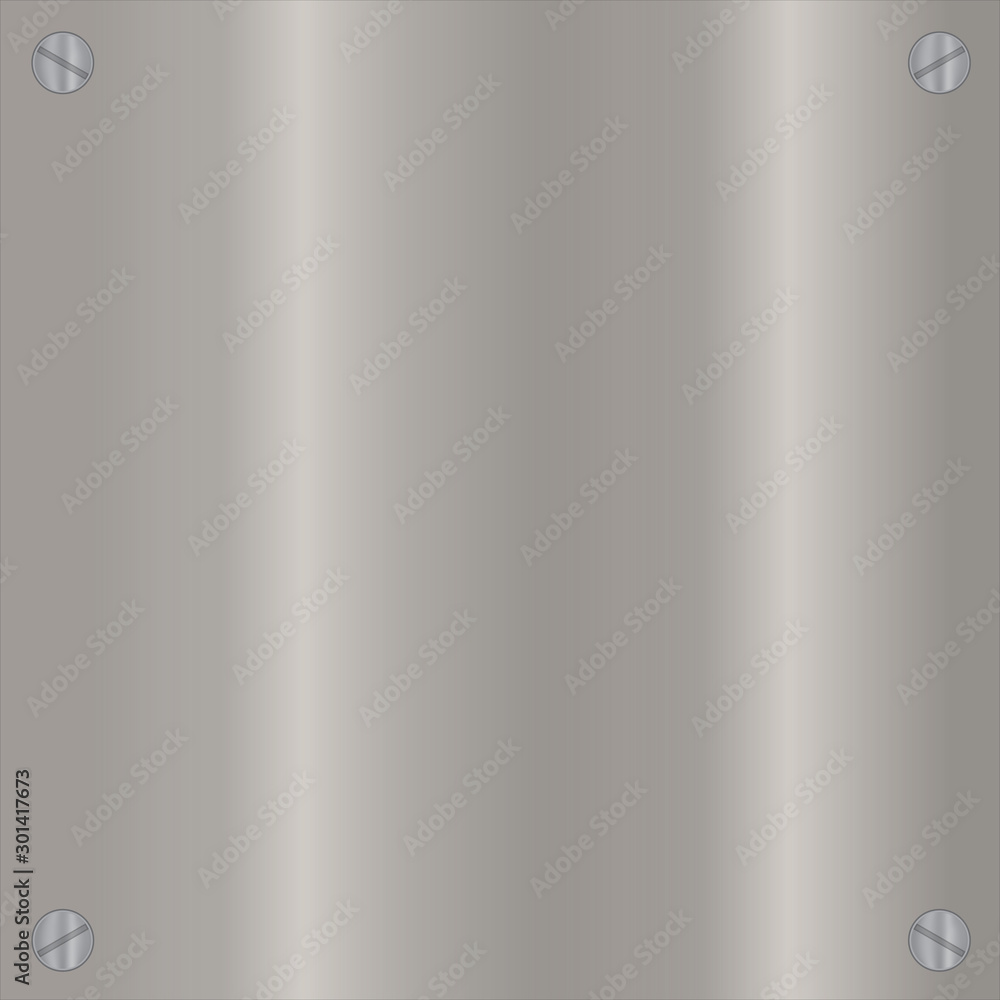 Metal texture plate with screws, Decorative template design industrial style vector and illustration Metal texture plate with screws, Decorative template design industrial style vector and illustration