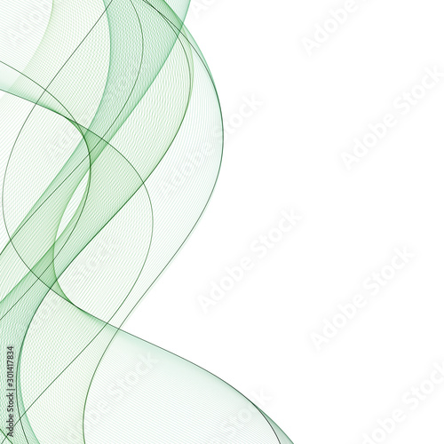 Abstract wave isolated on transparent background. Vector illustration