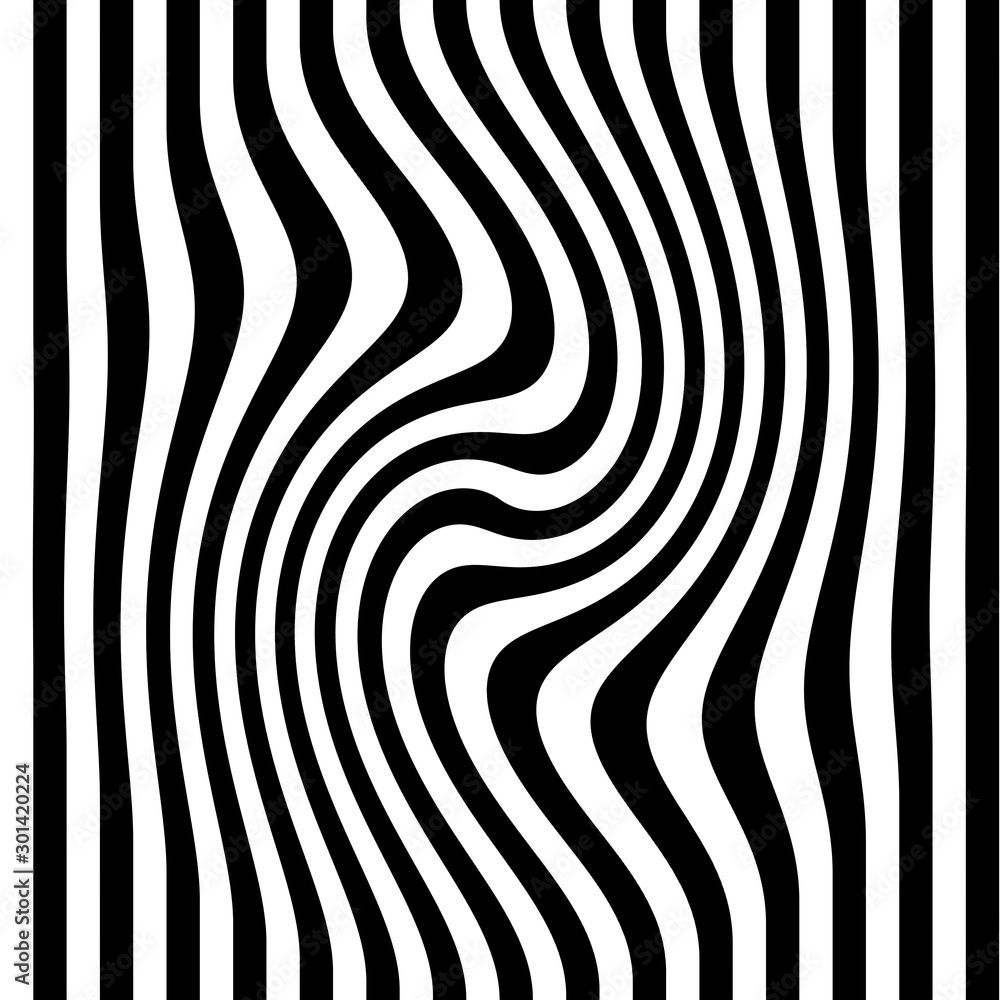 Visual effect with green and black lines Visual effect with green and black lines