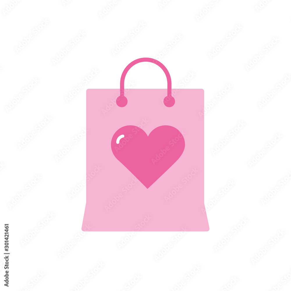 Isolated love bag vector design Isolated love bag vector design