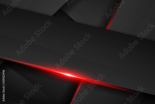 abstract metallic red black frame layout design tech innovation concept background