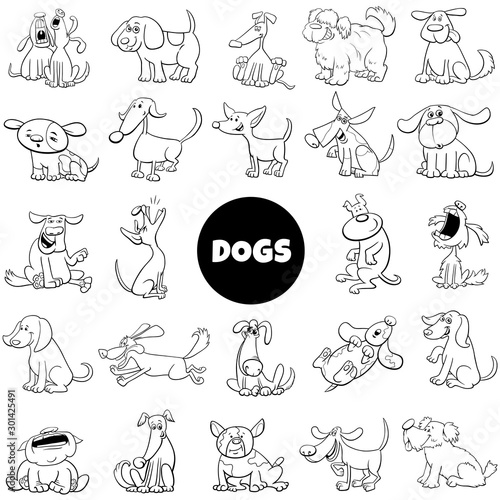 dog and puppies characters large collection