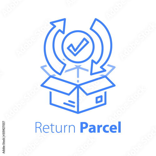 Fast processing store order, parcel shipment, distribution services, delivery warranty
