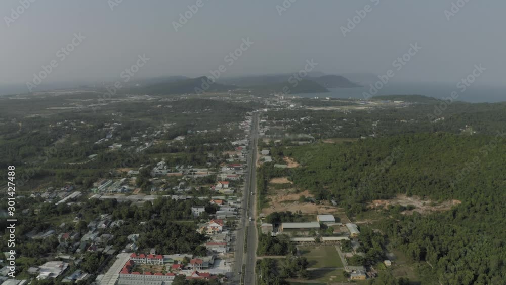 Phu Quoc Coconut Prison concentration camp museum 4K Drone shot Phu Quoc Coconut Prison concentration camp museum 4K Drone shot