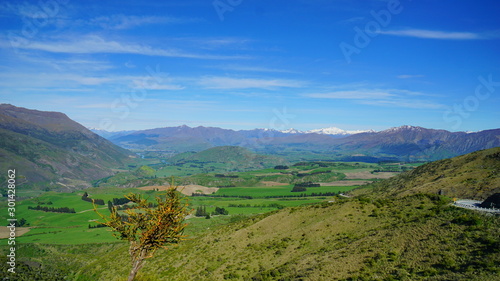 Landscape in the Suthern osland of New Zealand in the area of around Arrow junction