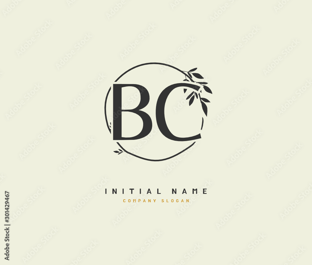 B C BC Beauty vector initial logo, handwriting logo of initial signature, wedding, fashion, jewerly, boutique, floral and botanical with creative template for any company or business. B C BC Beauty vector initial logo, handwriting logo of initial signature, wedding, fashion, jewerly, boutique, floral and botanical with creative template for any company or business.