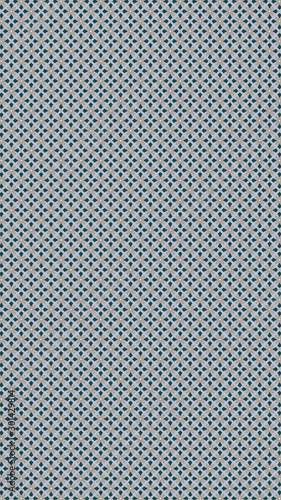 Seamless Pattern (Triangle shapes, White Star Light on Blue Textile Pattern)