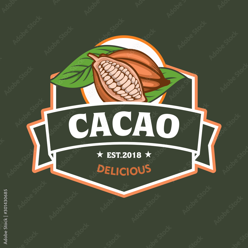 Cacao Logo. Cocoa Logo Stock Vector Adobe Stock