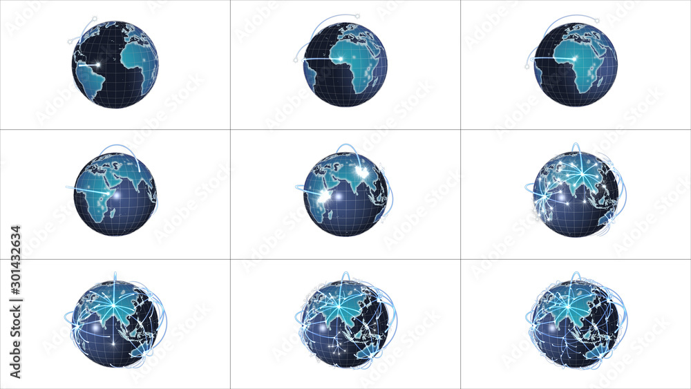 Global information networking collage Global information networking collage