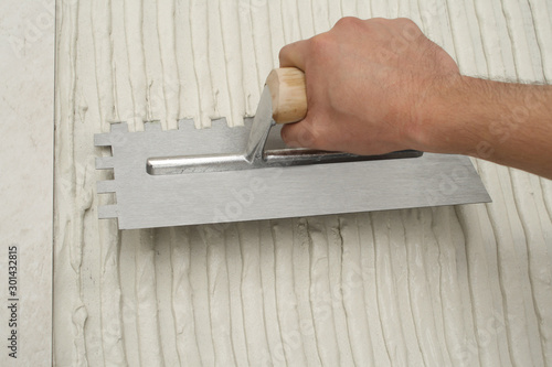 Tile installation process