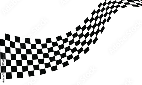 Race flag logo icon, modern simple design illustration vector template