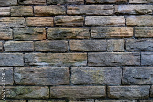 Old British Brick Wall