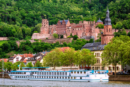 Heidelberg city on Neckar river, Germany photo