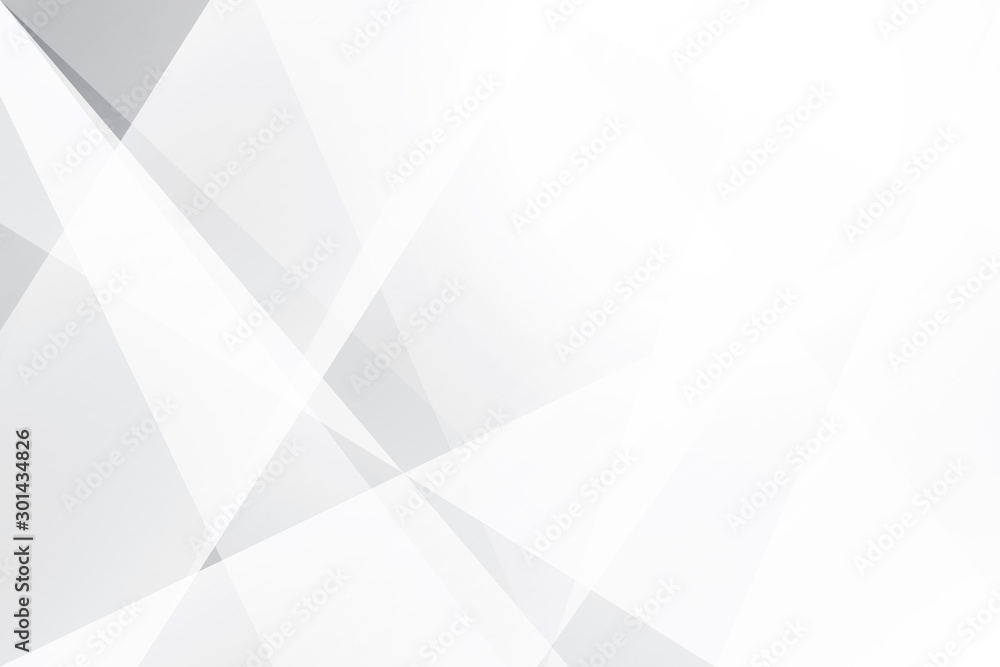 Obraz premium Abstract geometric white and gray color background. Vector, illustration.
