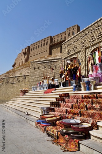 Photography Colorful market in front of the Erbil Citadel in Iraq