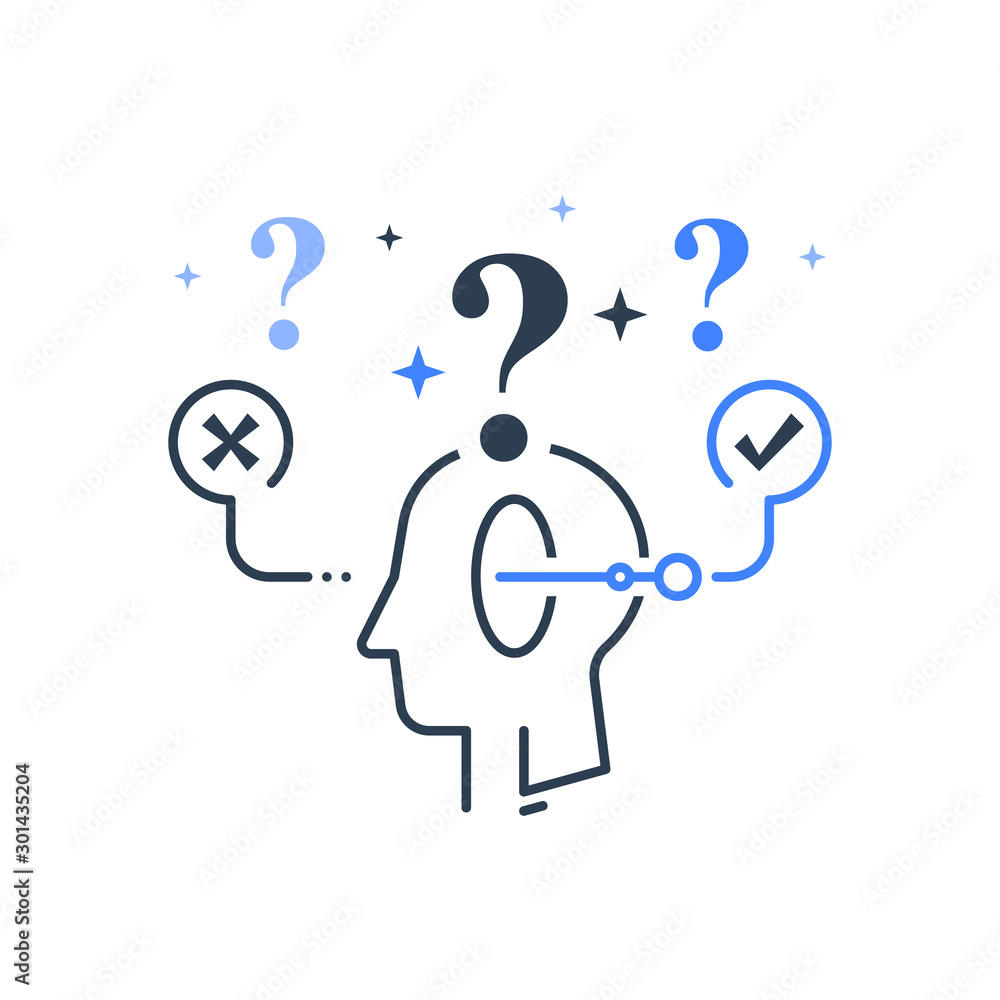 Decision making under uncertainty, choice fork, mental trap, logical solution, critical thinking Decision making under uncertainty, choice fork, mental trap, logical solution, critical thinking
