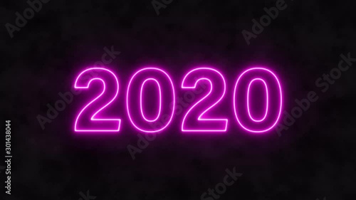 neon sign 2020 purple