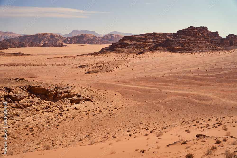 Fototapeta premium Landscape of Wadi Rum desert, Jordan