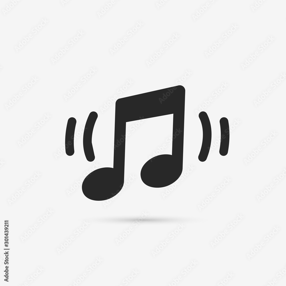 Music Notes Icon Musical Key Signs Vector Symbols On White Background