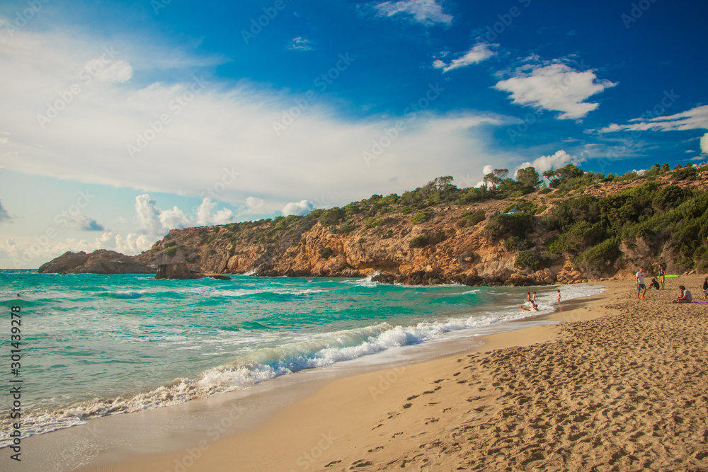 tropical beach from Ibiza-cala tarida