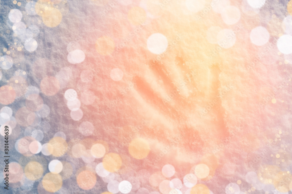 take 5. give five. make five - handprint in snow winter theme take 5. give five. make five - handprint in snow winter theme