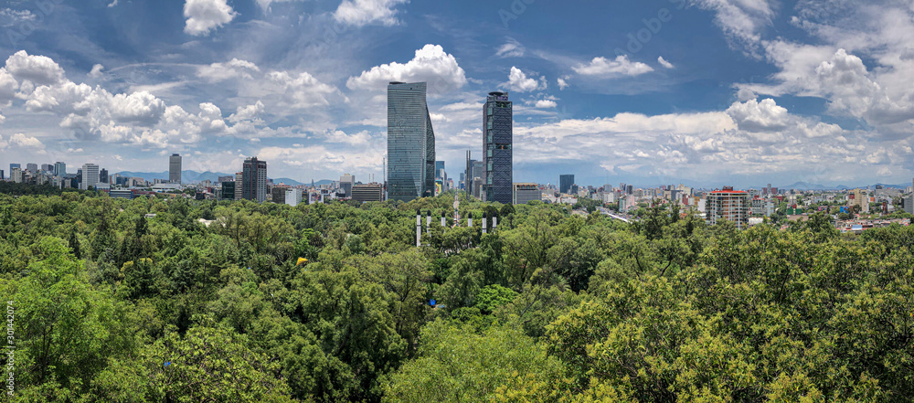 Fototapeta premium Mexico City skyline park