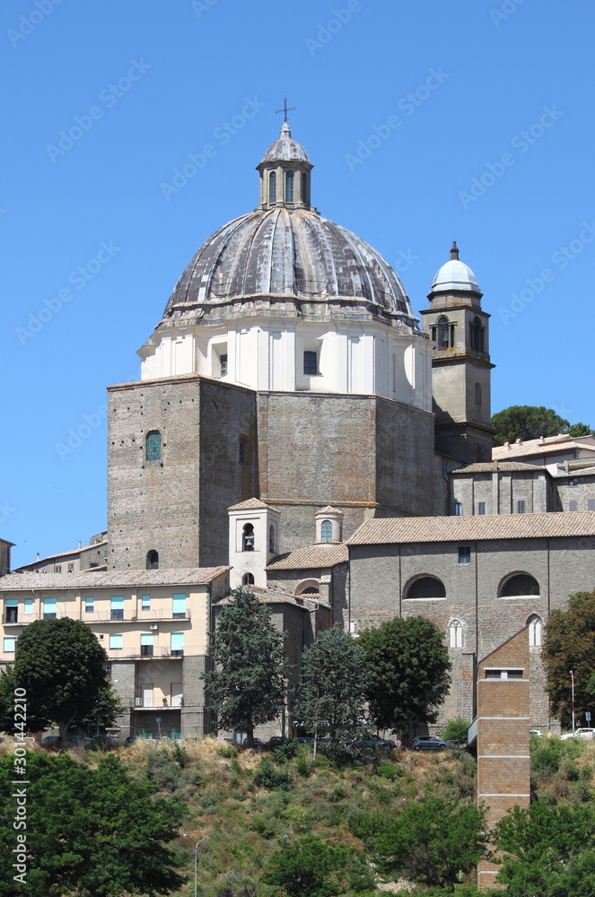 Dome of Saint Margaret cathedral in Montefiascone, Italy