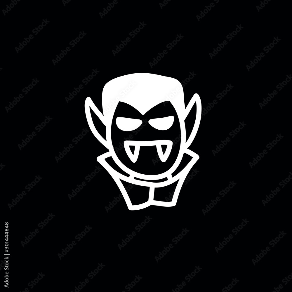 dracula doodle icon, vector illustration dracula doodle icon, vector illustration