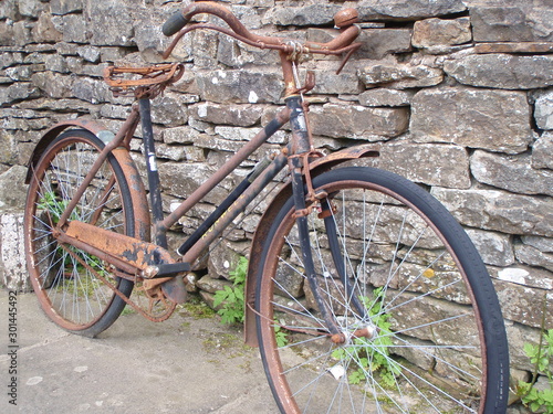 Rusty bike closeup
