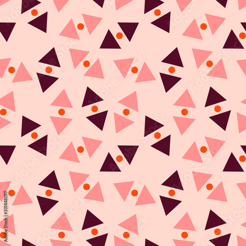 Free Download Abstract seamless pattern with graphyc elements - triangles.  Avant-garde collage style. Geometric wallpaper for business brochure,  cover design. - GFXLoad