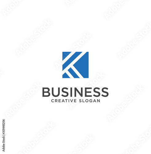letter k logo square Design Inspiration Vector Illustration