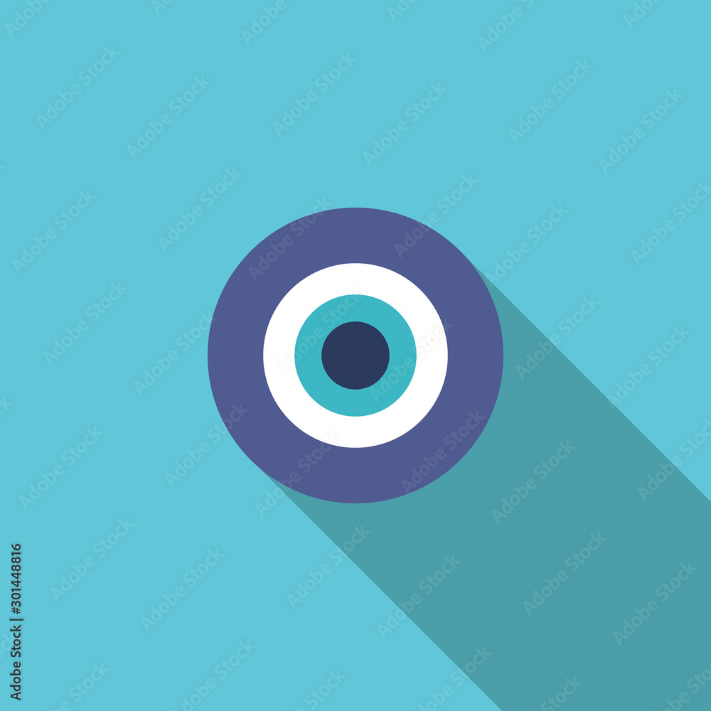 fatima eye flat icon, vector illustration fatima eye flat icon, vector illustration