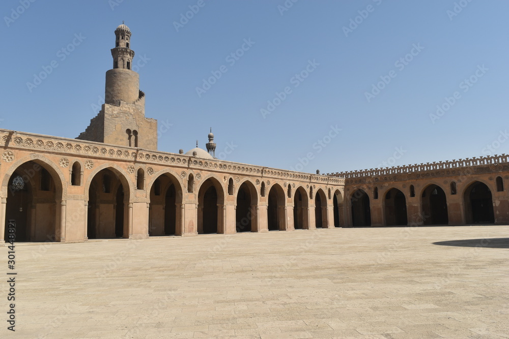 Ibn Tulun archaeological mosque in Cairo