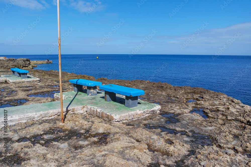 Seaside of Marsalforn, Gozo, Malta, Europe