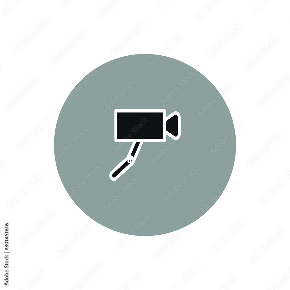 security camera simple forms vector icon security camera simple forms vector icon