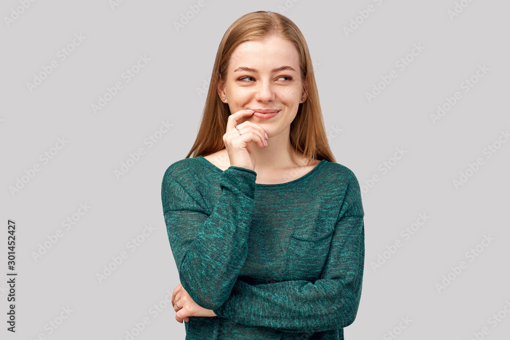 girl with ginger hair green eyes wearing sweater girl with ginger hair green eyes wearing sweater