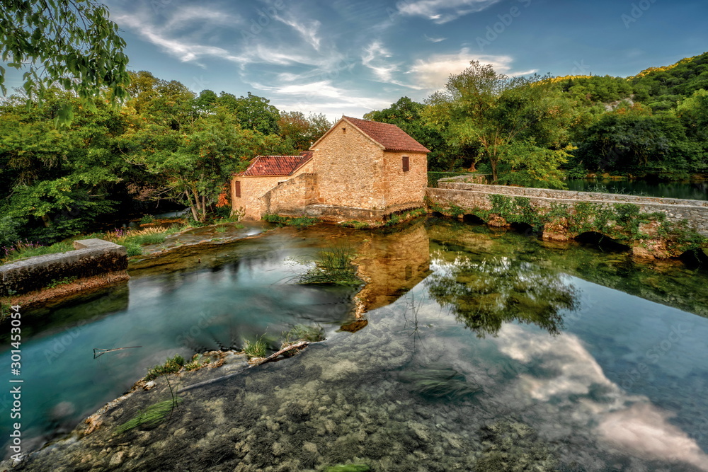 Croatia, Krka national park, and Watermill