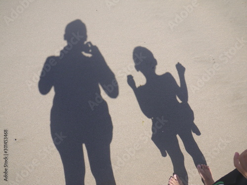 silhouette of a family