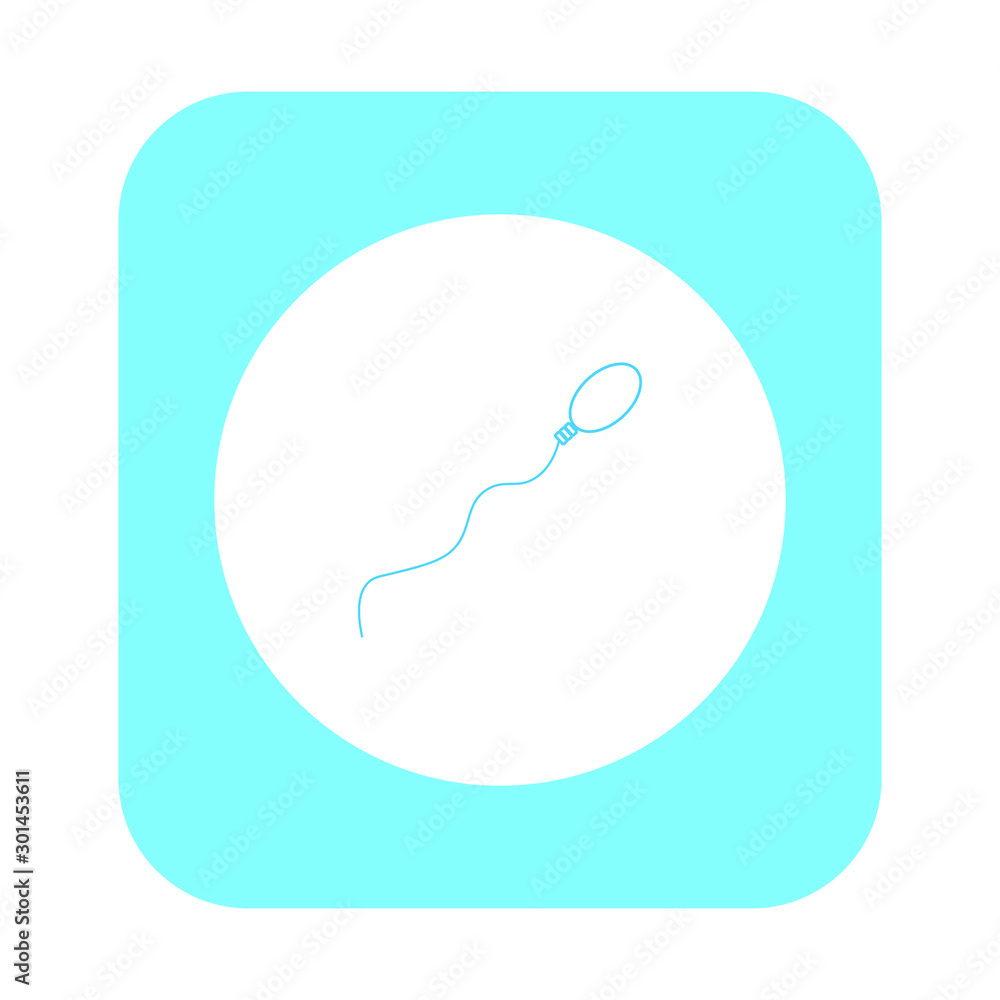 vector icon of simple forms of sperm vector icon of simple forms of sperm