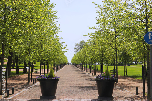 public park Kaivopuisto in Helsinki, Finland
