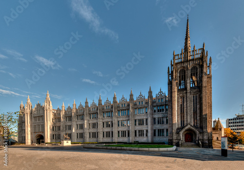 Marischal College in Aberdeen city, Scotland, United Kingdom.