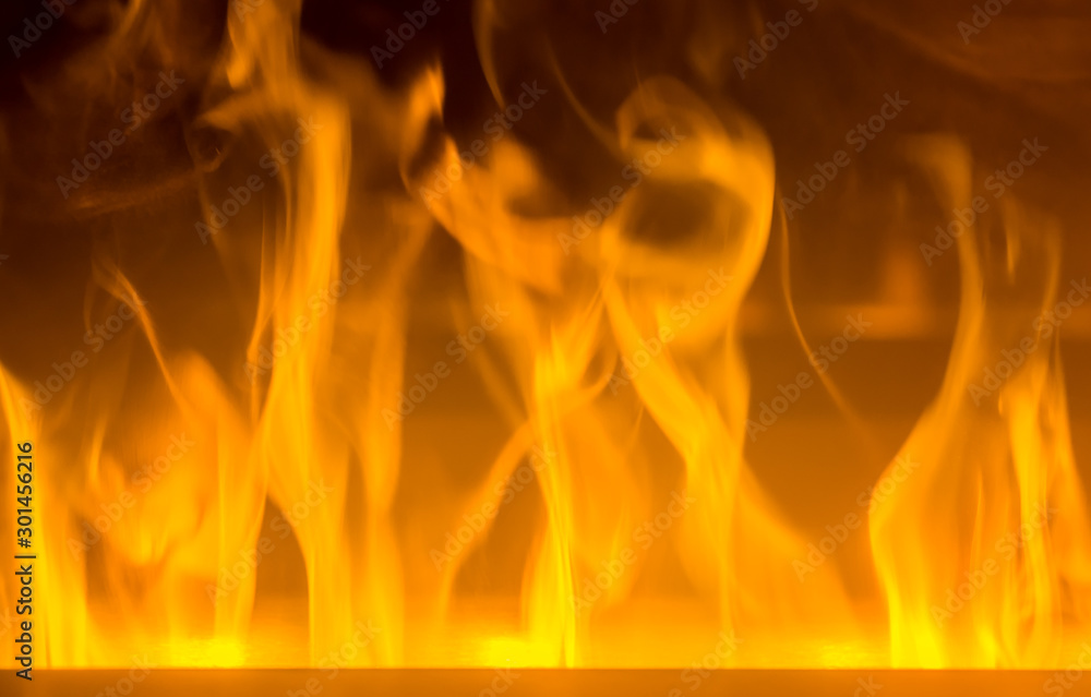 Fototapeta premium fire on black background