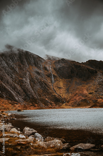 waterfall in the mountains Snowdonia
