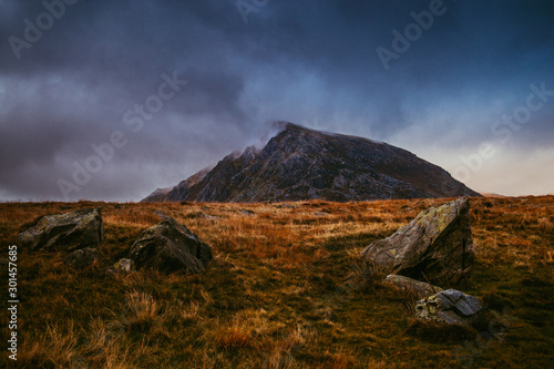 stormn in snowdonia mountain