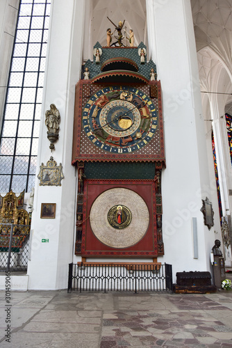 Poland, the city of Gdansk. astronomical clock