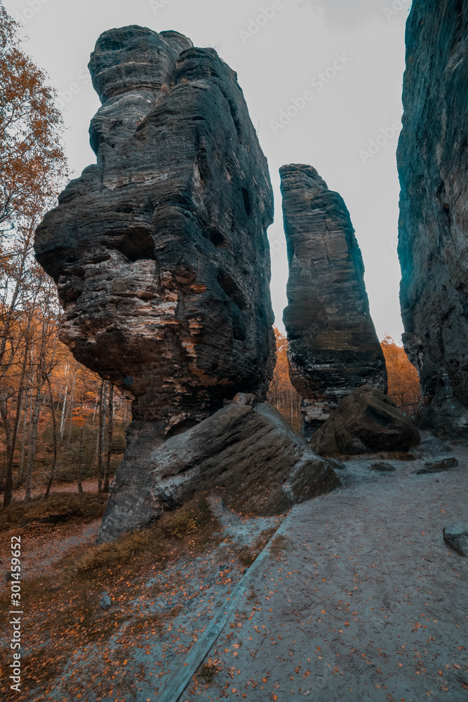 The Tisa Rocks, Tisa Walls Tiske steny, Tyssaer W nde , Czech republic