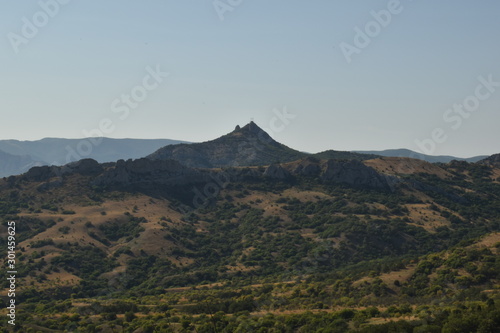 aerial view of the mountains