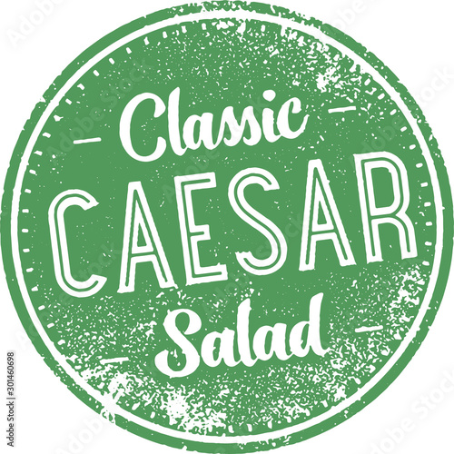 Classic Caesar Salad Menu Design Stamp