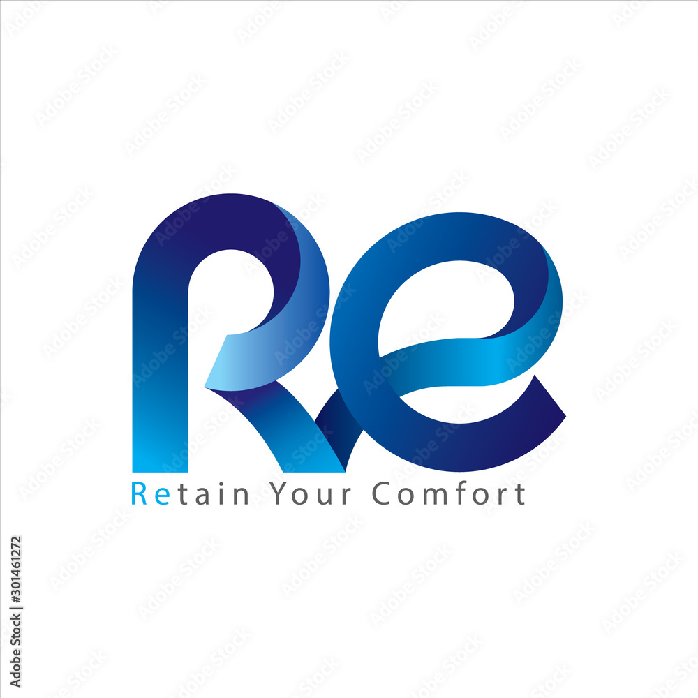RE letter logo design template for use any business purpose RE letter logo design template for use any business purpose
